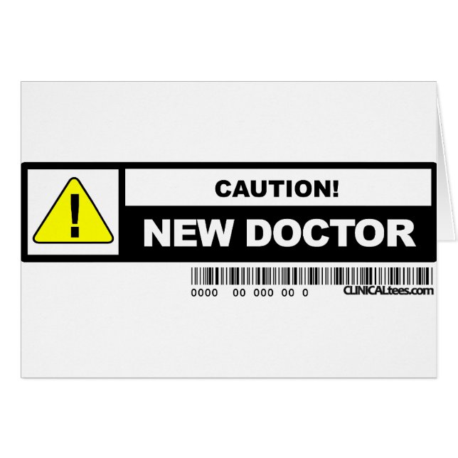 Nuevo médico de la precaución (Anverso (Horizontal))