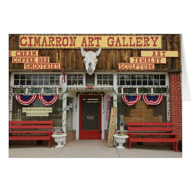 Nuevo México, Cimarron. Galería de arte Cimarron,  (Anverso (Horizontal))