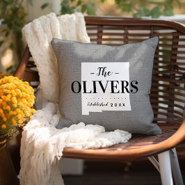 Nuevo México Cojín decorativo de Estado Monograma 