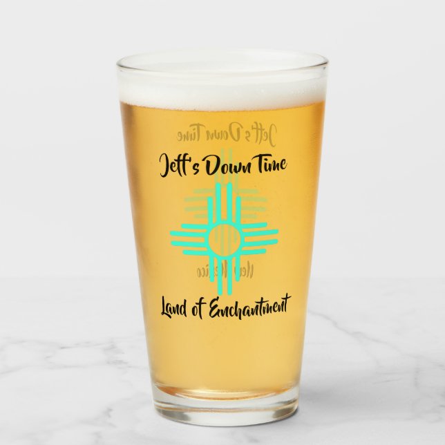 Nuevo México Nombre Personalizado Zia Sun Símbolo  (Reverso (lleno))