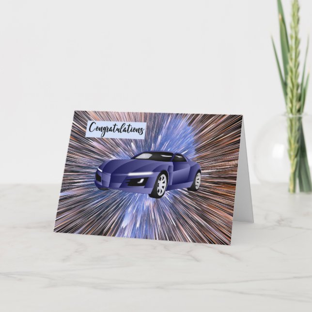 Nuevo modelo deportivo de tarjetas de felicitación (Anverso)