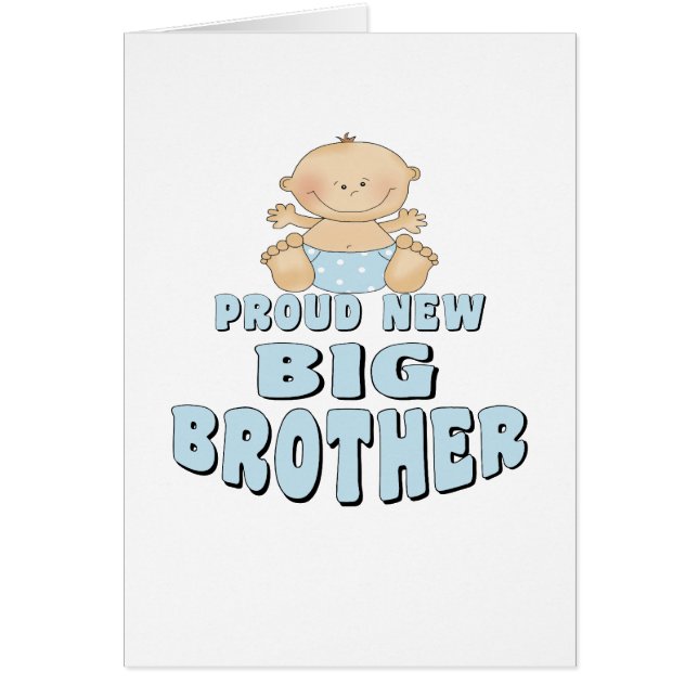 Nuevo muchacho orgulloso de hermano mayor (Frente)