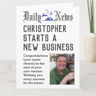 Nuevo negocio: inicio de nueva tarjeta de presenta