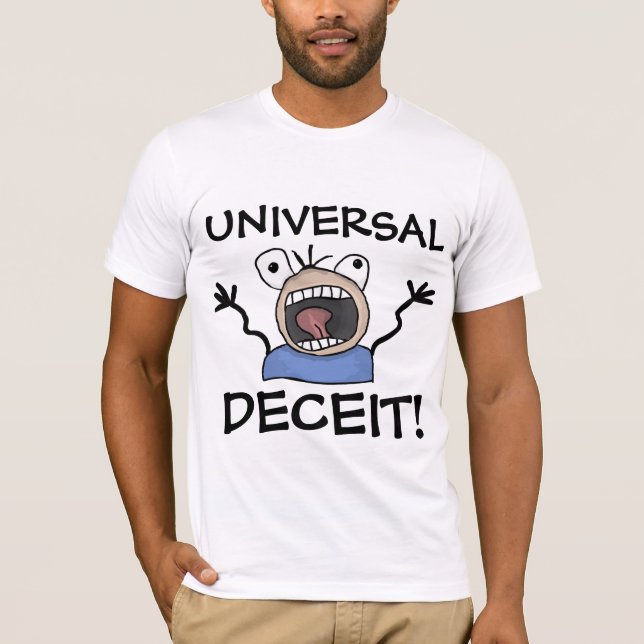 ¡NUEVO ORDEN MUNDIAL DECEIT UNIVERSAL! CAMISETAS (Anverso)
