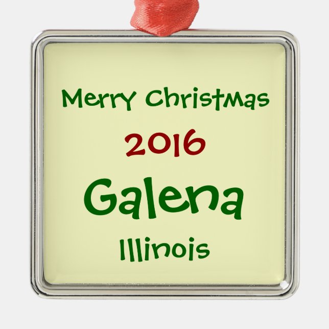 NUEVO ORNAMENTO 2016 DE LAS FELICES NAVIDAD DE (Frente)