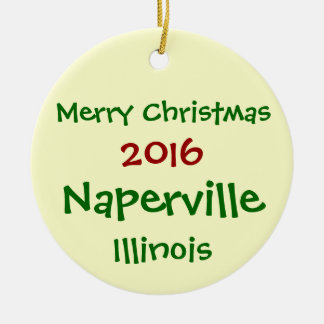 NUEVO ORNAMENTO 2016 DEL NAVIDAD DE NAPERVILLE