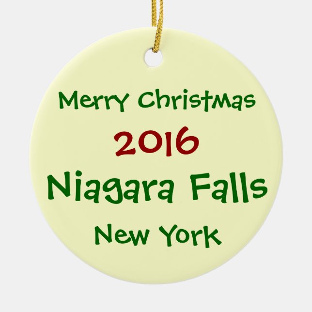 NUEVO ORNAMENTO 2016 DEL NAVIDAD DE NIAGARA FALLS (Frente)