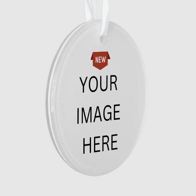¡NUEVO! Ornamento - Acrílico - Círculo - Personali (Anverso)
