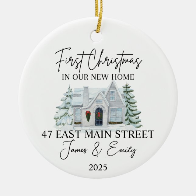 Nuevo ornamento de hogar, ornamento de Navidad en  (Frente)