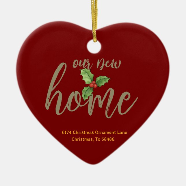 Nuevo ornamento doméstico personalizado: regalo pa (Frente)