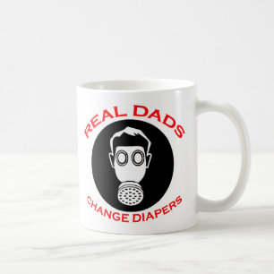 Nuevo padre: Tazas de café reales de los pañales