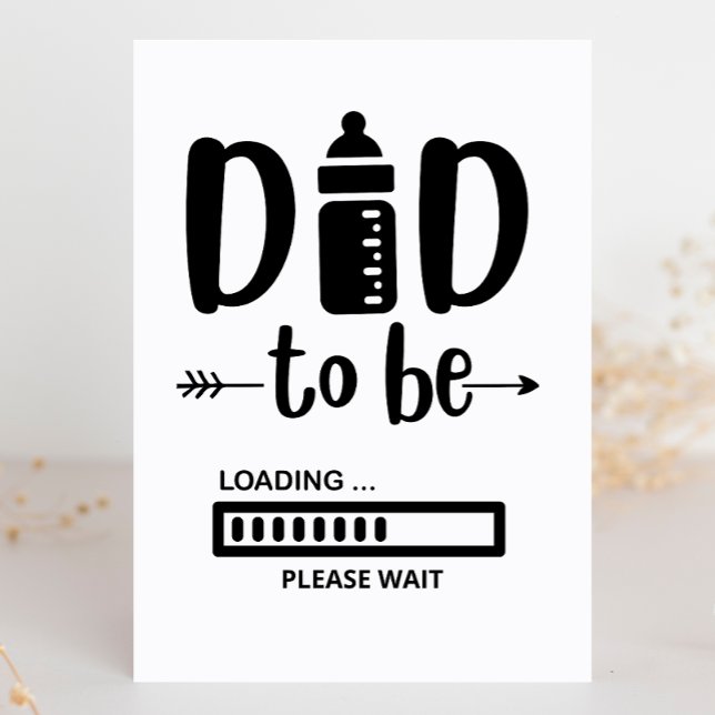 Nuevo Papá a Punto de Llegar Anuncio de Embarazo d (Subido por el creador)