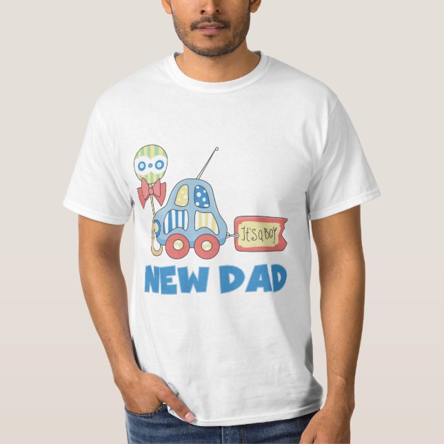 Nuevo papá del coche es camisetas y regalos de un (Anverso)