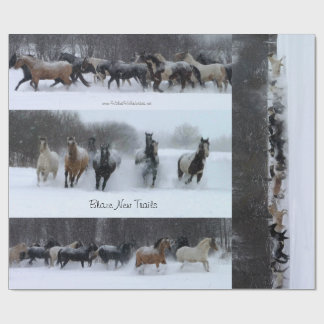 Nuevo papel de embalaje del caballo de los rastros