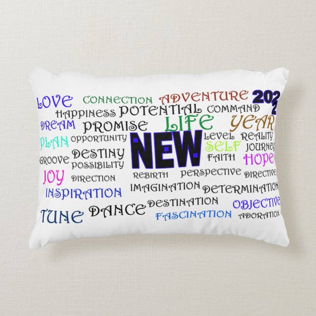 ¡Nuevo Para 2022! Cojín decorativo (Anverso)