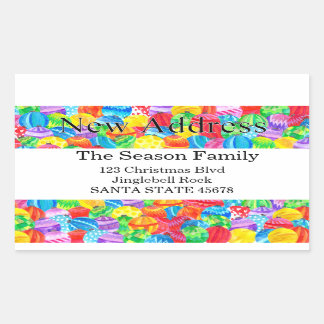 Nuevo pegatina de acuarela pintado a mano con dire