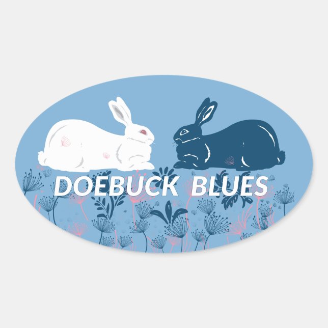 Nuevo Pegatina de Doebuck Blues (Anverso)