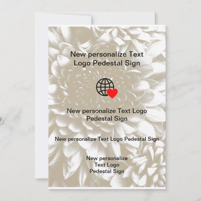 Nuevo Personalizar de invitación plana propio (Anverso)