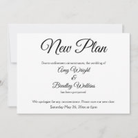 "Nuevo Plan" Anuncio de Boda Postergada con Estilo