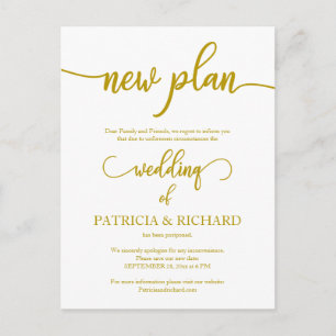 Nuevo plan postergó la Invitación Boda Gold