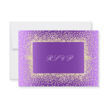 Nuevo Purpurina Purple Amethyst Gold RSVP