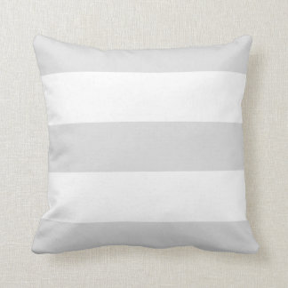 Nuevo regalo de almohada gris y blanco de rayas