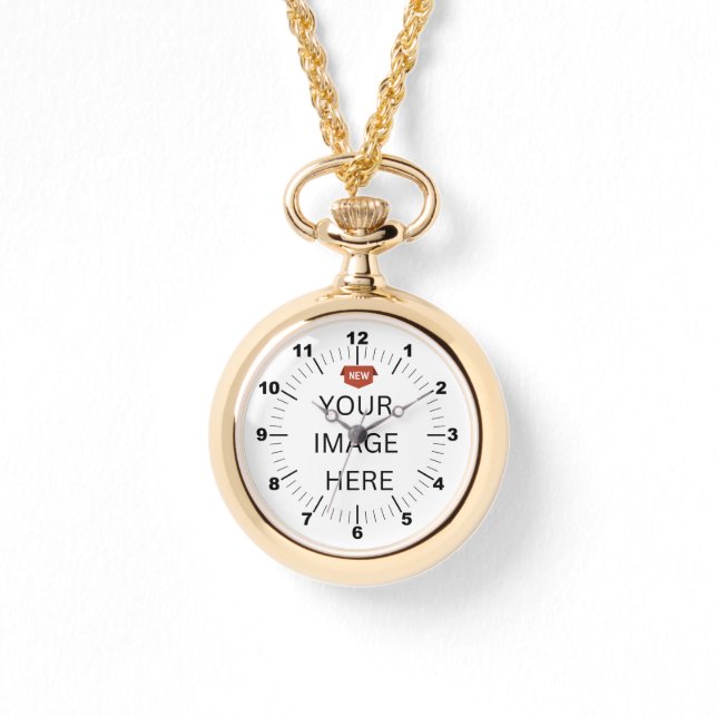 ¡NUEVO! Reloj de collar de oro - Personalizado (Anverso)