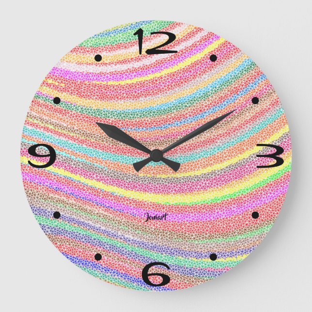 Nuevo reloj de pared para el hogar Remolino de arc (Anverso)