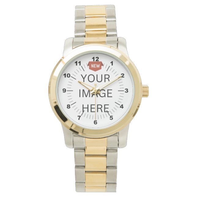 ¡NUEVO! Reloj de pulsera de dos tonos sobredimensi (Anverso)