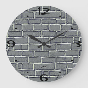 Nuevo reloj de tiempo de pared del hogar Ladrillo