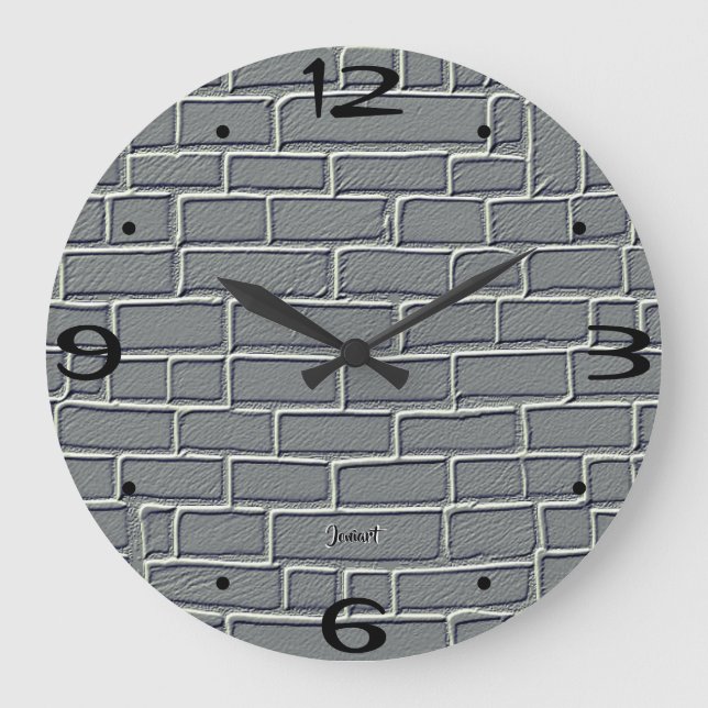 Nuevo reloj de tiempo de pared del hogar Ladrillo  (Anverso)