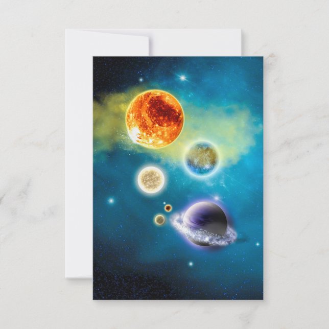 Nuevo sistema solar (Anverso)