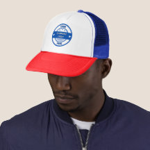 ¡NUEVO! Sombrero de camión - Azul blanco rojo - Pe