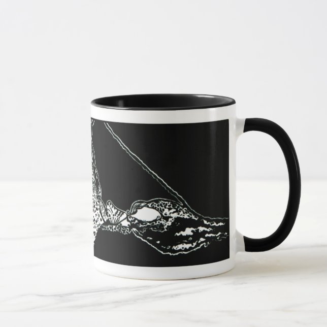 ¡NUEVO!! Taza de la impresión de bloque del (Derecha)