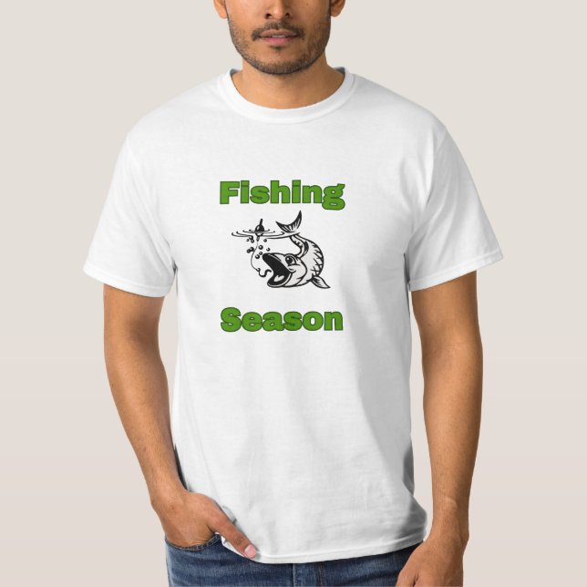 ¡NUEVO! Temporada de pesca - Camiseta de pesca (Anverso)