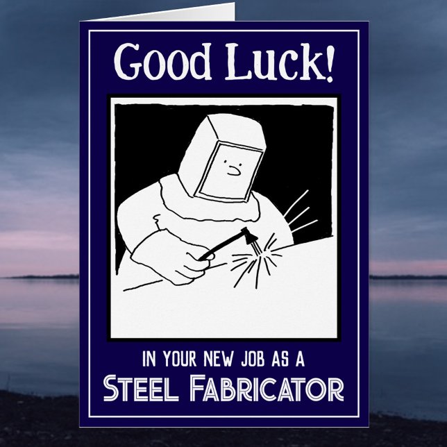 Nuevo trabajo como Fabricador de acero - Tarjeta d (Subido por el creador)
