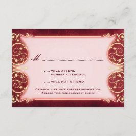 Nuevo Victoriano: Red & Gold RSVP