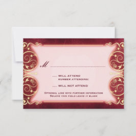 Nuevo Victoriano: Red & Gold RSVP