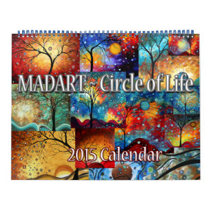 NUEVO Y colorido calendario MADART 2015 Círculo d