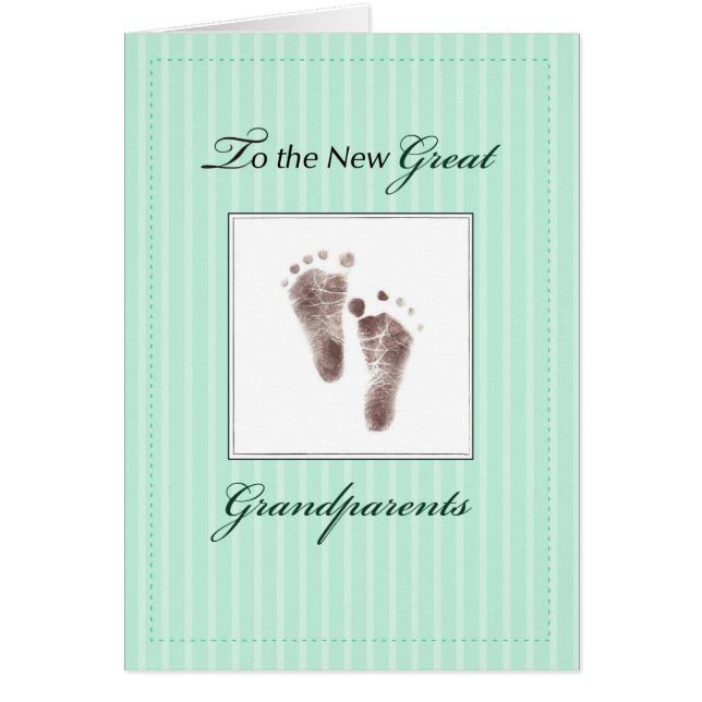 Nuevos abuelos del bebé, verde neutral (Frente)