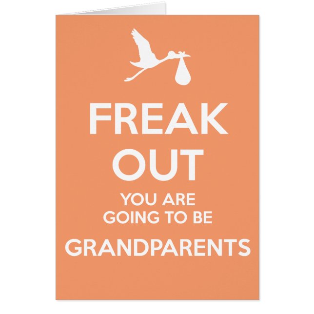 Nuevos Abuelos Para Ser Invitación De Embarazo (Frente)