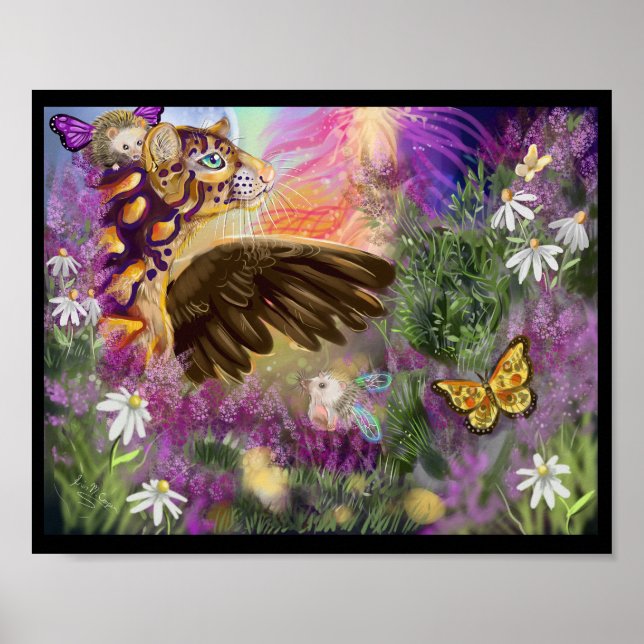 Nuevos comienzos arte de fantasía de leopardo nubl (Frente)