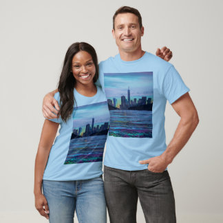 "Nuevos horizontes: Diseño audaz de camisetas mult