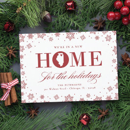 Nuevos Navidades caseros Illinois mudando Invitaci