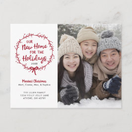 Nuevos Navidades de casa mudándose de Invitación