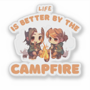 nuevos pegatinas de camping