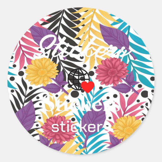 Nuevos Pegatinas personalizados de logotipos de te (Anverso)