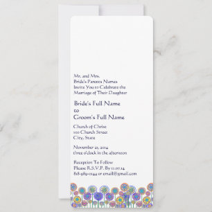 Nuevos tamaños 4.25x9.25 Invitación a la boda de l