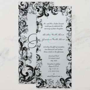 Nuevos tamaños 4.25x9.25 Invitación a la boda de n