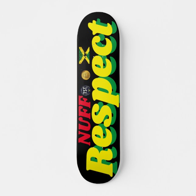 NUFF RESPETO 7 Tablero para skateboard de 3/4" (Anverso )